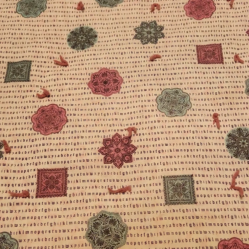 Vintage 90's Moody Floral Grunge Whimsigoth Cottegecore Distressed Throw Quilt